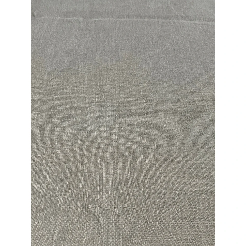 Bella Notte Linens 100% Linen Queen Duvet Cover Taupe Grey Button Closure LIN103